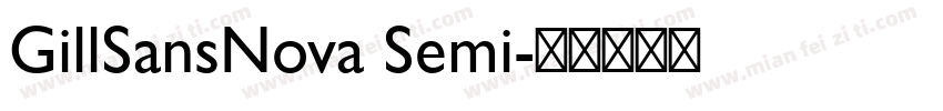 GillSansNova Semi字体转换